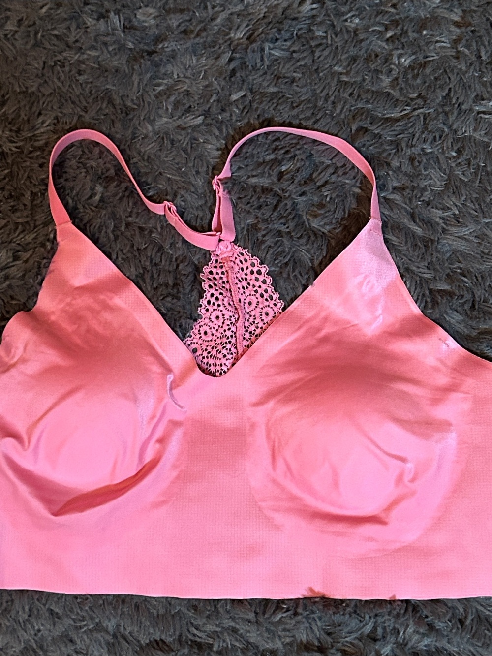 Maidenform Pink Lace-Trim Wireless Bralette